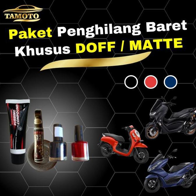 Kompon Spidol Baret Dalam Penghilang baret body motor doff warna merah hitam biru Cat oles untuk lec