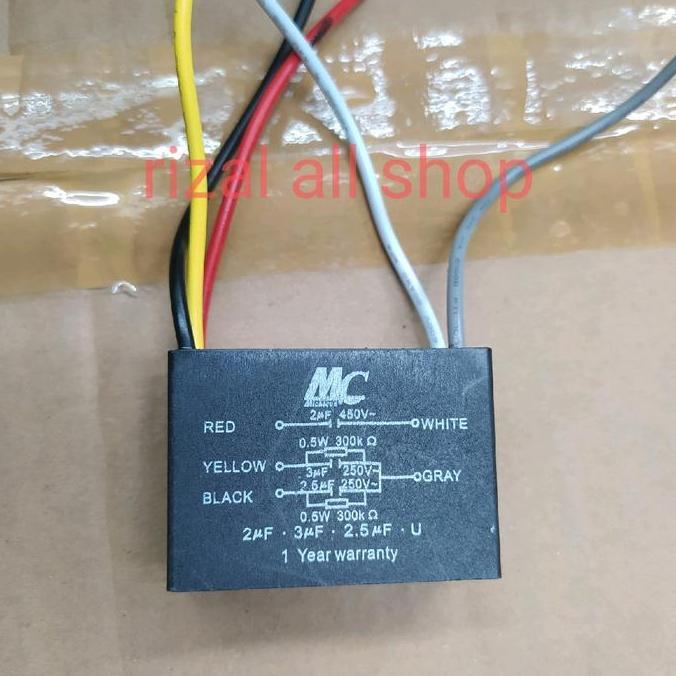kapasitor kipas angin 5 kabel MC BARU