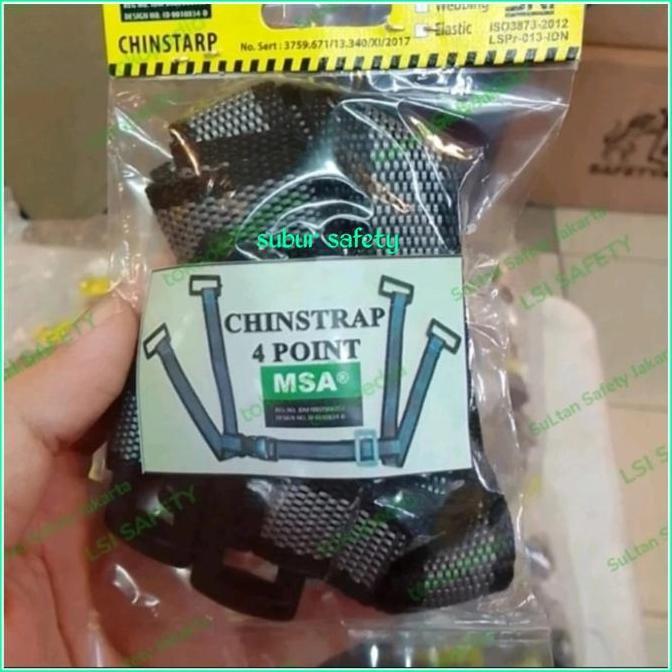 DISKON Tali Dagu / Chin Strape MSA 4 Point (4 Titik) READY STOCK