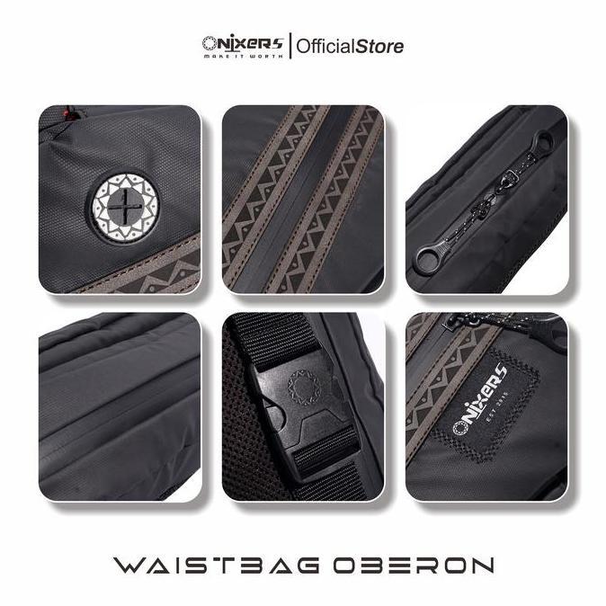 Bag- Onixers Oberon Waistbag Tas Selempang Waterproof Pinggang Pria Slingbag