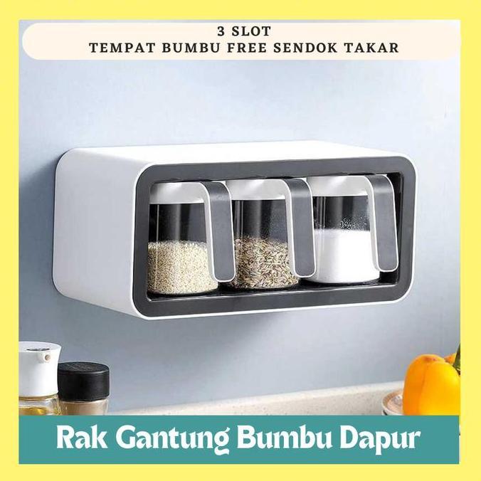Rak Tempat Bumbu Dapur ECOCO Free Sendok