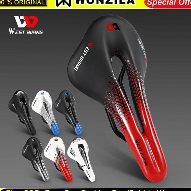 West Biking Ultralht Sadel Sepeda Lipat Mtb Roadbike Hollow Saddle