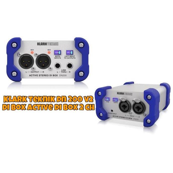 KLARK TEKNIK DN 200 V2 - ACTIVE STEREO DIRECT BOX ORIGINAL DAN TERPERCAYA