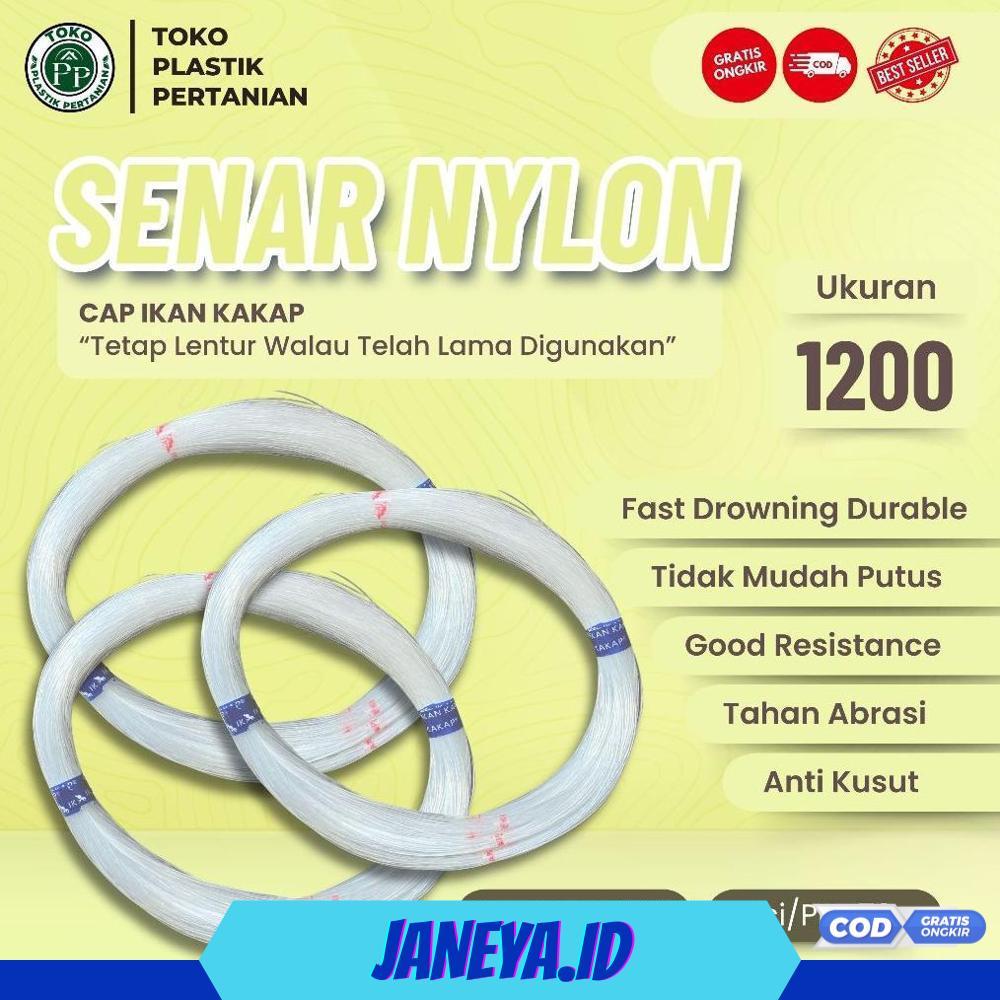 Senar Cap Ikan Kakap  Ukuran 1200 (80)  per Roll /Tali Senar Pancing / Senar Layangan - RO30-1312 20