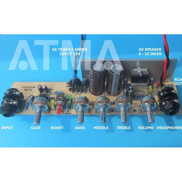 KIT GUITAR AMPLIFIER AMPLI GITAR MARSHALL 8010 POWERAMP TDA729 10-15IN ORIGINAL DAN TERPERCAYA