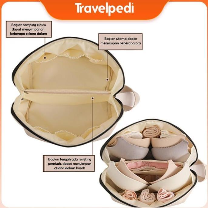 TERMURAH - Korean Tas Penyimpanan Bra Pakaian Dalam Berkualitas Muat Banyak Besar Pouch Storage Bag 