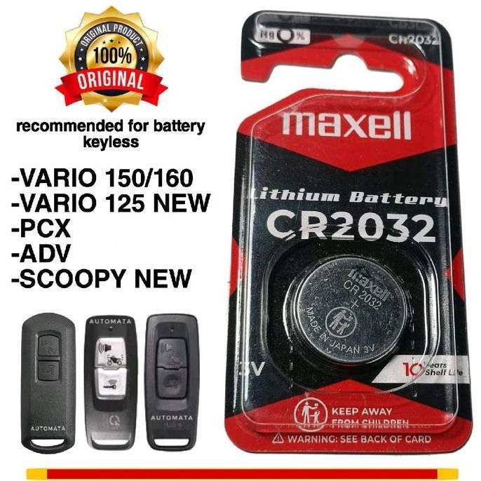 baterai remot KEYLESS honda vario PCX adv scoopy new cr2032
