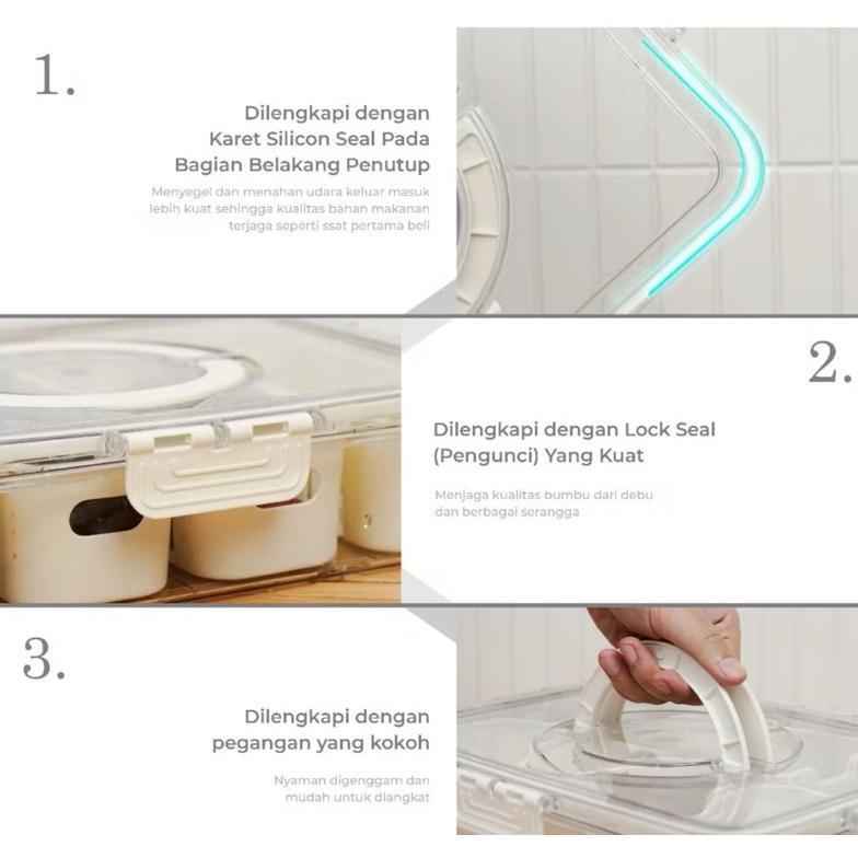 CUCI GUDANG Kotak Penyimpanan Kulkas Food Container storage kulkas