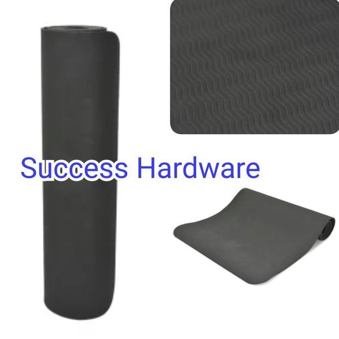 IRON GYM MATRAS OLAHRAGA / PERALATAN YOGA / EXERCISE MAT 6MM - HITAM
