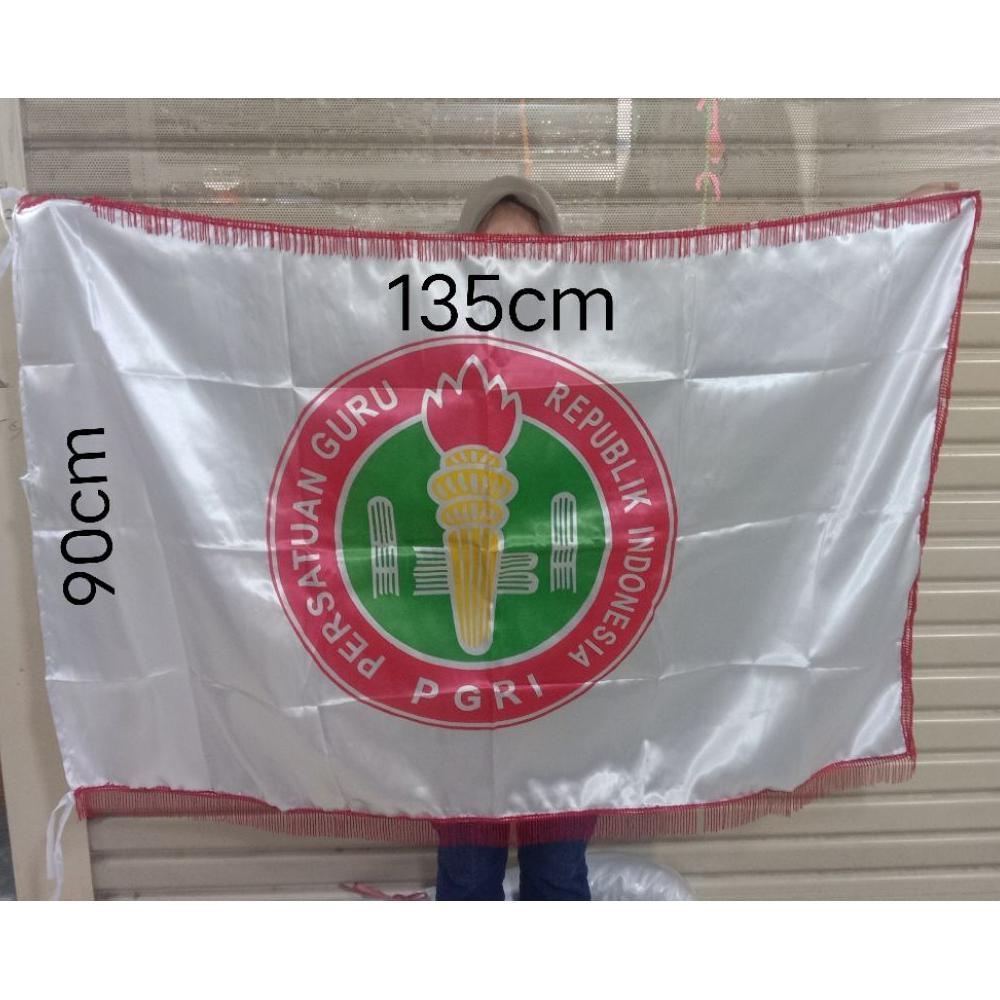 bendera PGRI satin premium