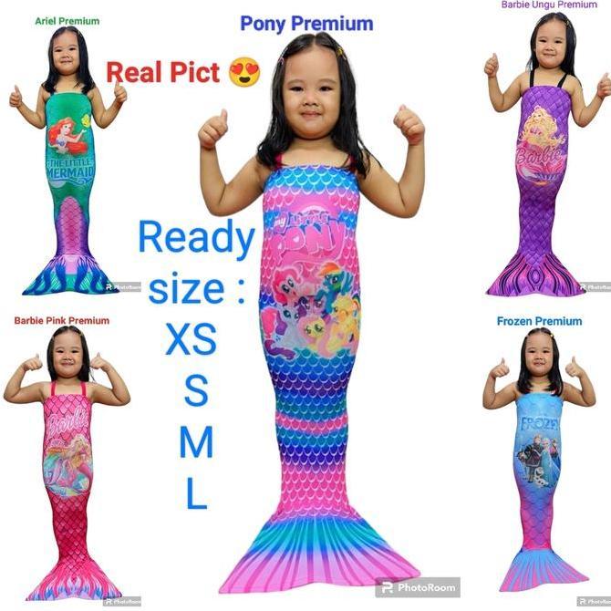 ASLI ( BISA ) Kostum Mermaid Putri Duyung Premiun Anak Perempuan Fashion READY STOCK