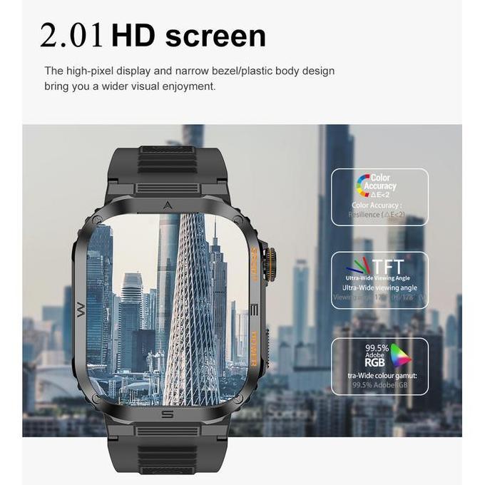 Lige Jam Tangan Pintar Pria Olahraga Luar Ruangan Ip68 Tahan Air Kebugaran Panggilan Bluetooth Call 