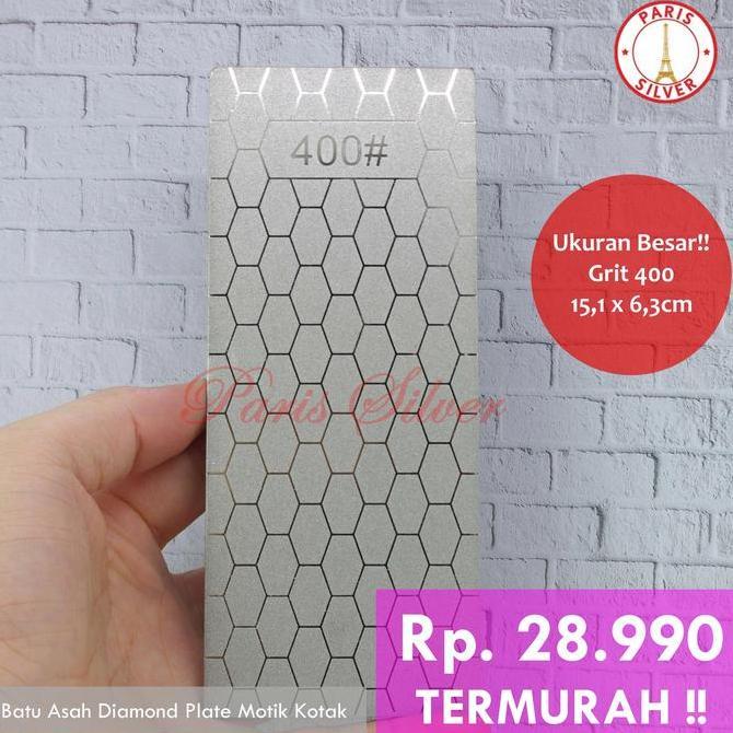 Batu asah pisau diamond berlian plate pengasah ketam pahat serut kayu