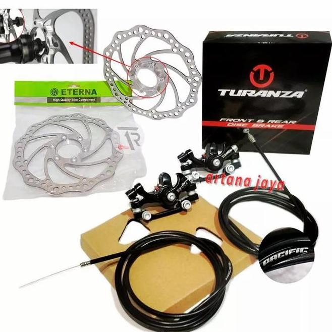 Rem Cakram Set Disc Brake Sepeda Turanza Sepeda Bmx Lipat Mtb Dll
