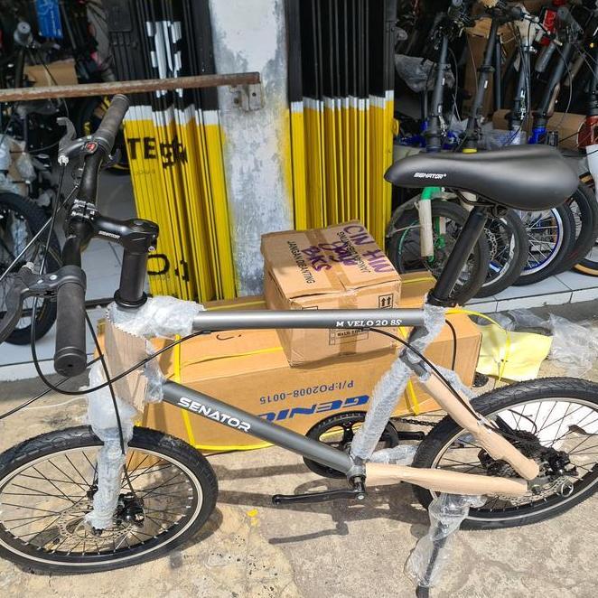 Sepeda Minivelo 20 Senator New 8 Speed Rem Cakram