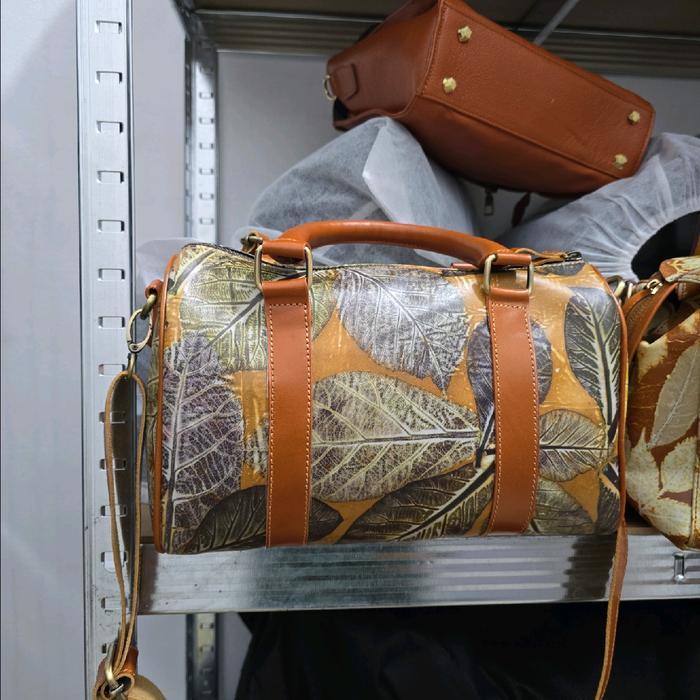 Tas Ronin Ecoprint Daun Jati  Limited Editionn