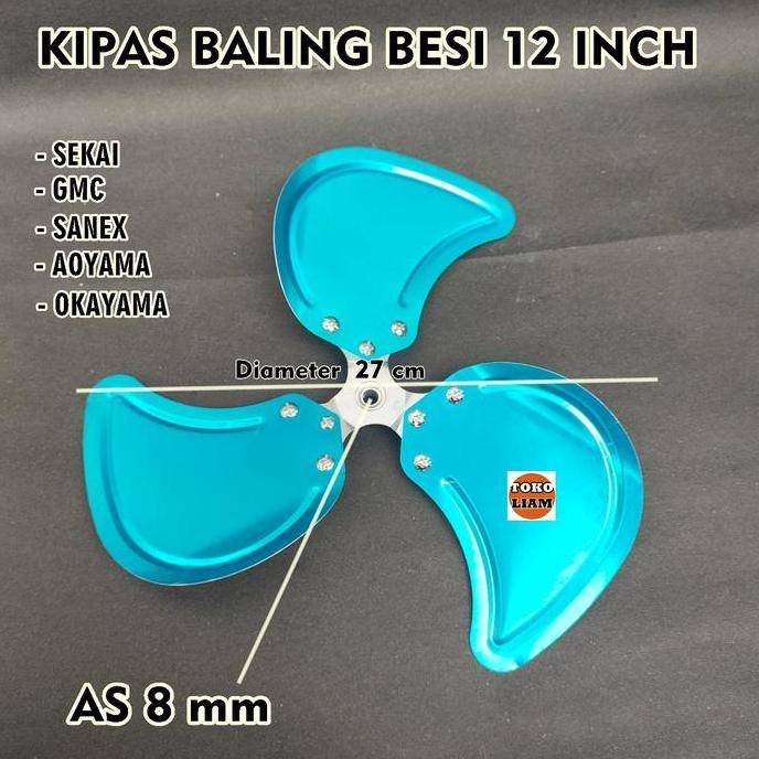 BALING BESI KIPAS 12 INCH MULTI RRT UMUM RESTOCK
