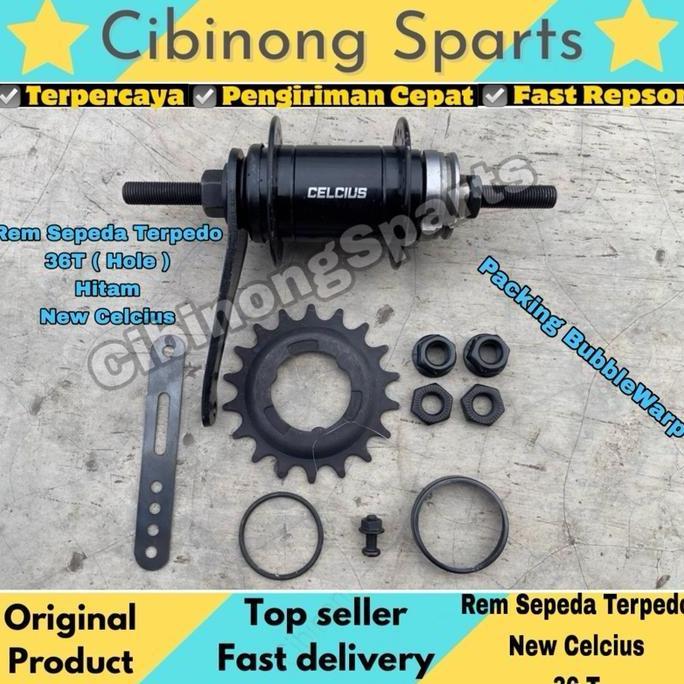 Promo Hub Nap Rem Terpedo Torpedo 36T Hole Sepeda BMX Fixie Ontel New COD