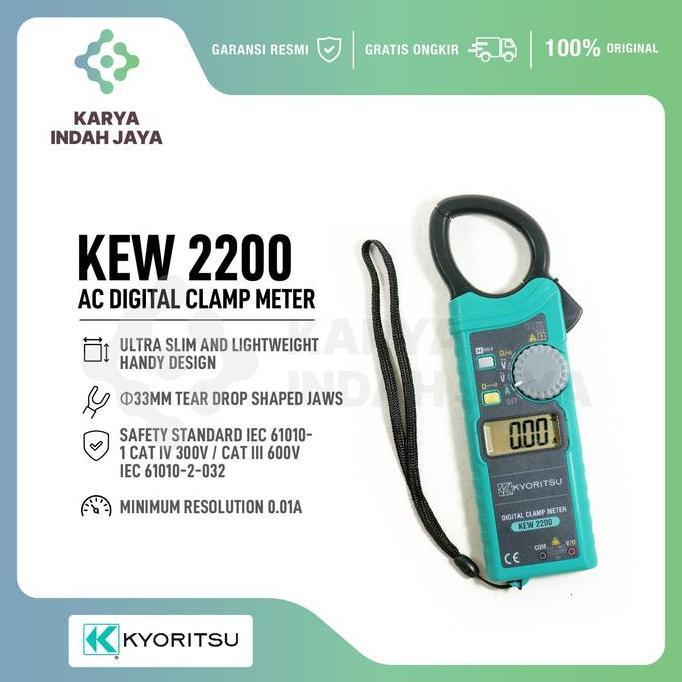 DIGITAL TANG AMPER KYORITSU 2200 ORIGINAL DAN TERPERCAYA