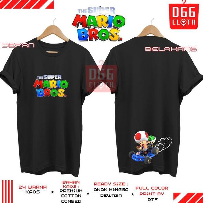 BAJU MARIO BROSS CARTOON,KAOS MARIO BROSS TYPE 9