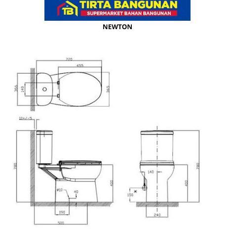 Grosir American Standard Newton Ccst Dual Flush Kloset Closet Toilet Wc Duduk As 50 Cm