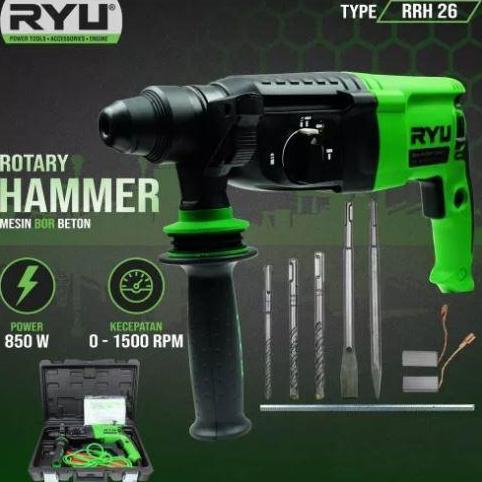 TERMURAH - Bor Rotary Hammer RYU RRH26 Bor beton murah Ryu
