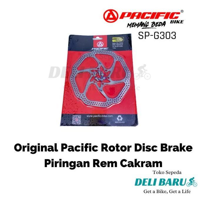 Promo Piringan rem cakram/rotor disc brake sepeda MTB model 6 baut COD
