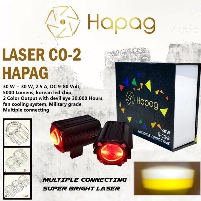 BEBAS ONGKIR - Lampu Tembak Laser CO-2 Multiple Connecting 30 Watt Merk Bullaes