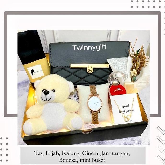 GIFT HAMPERS TAS WANITA HADIAH KADO ULTAH CEWEK VALENTINE WISUDA