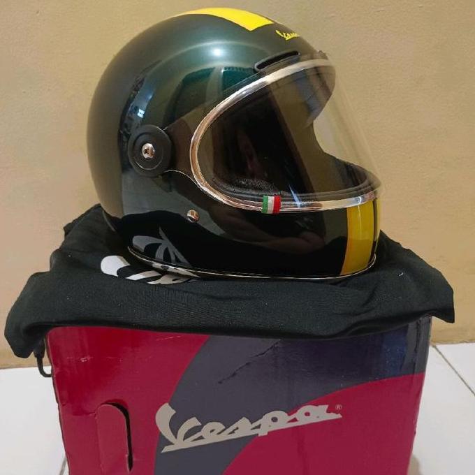 helm vespa racing sixties - green original