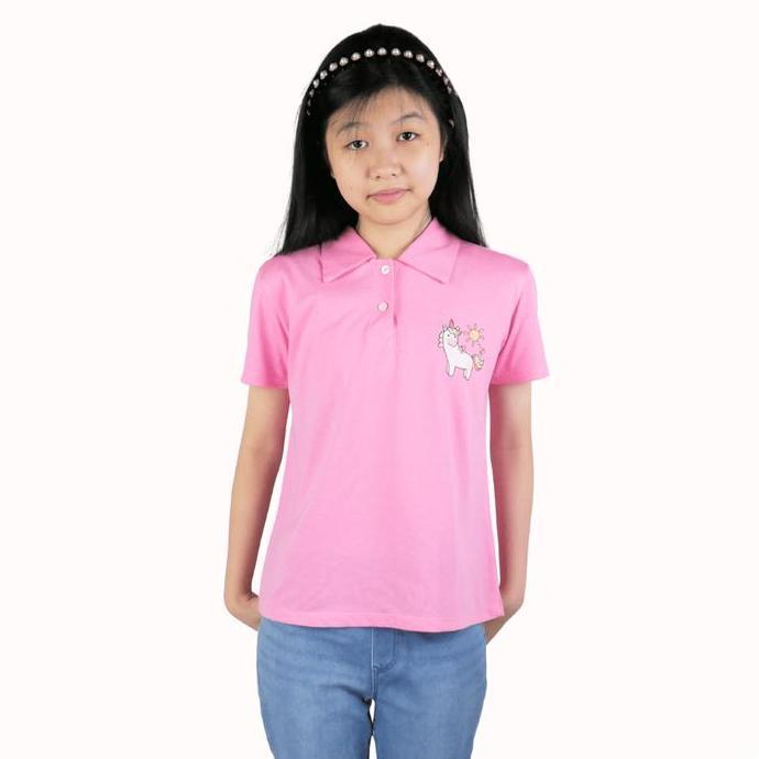 100 Ribu 5 Pcs Baju Kerah Kaos Polo Fashion Anak Perempuan
