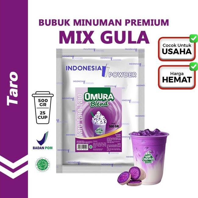 Omura Blend Bubuk Minuman Rasa Taro Powder Drink Gr Omura Powder