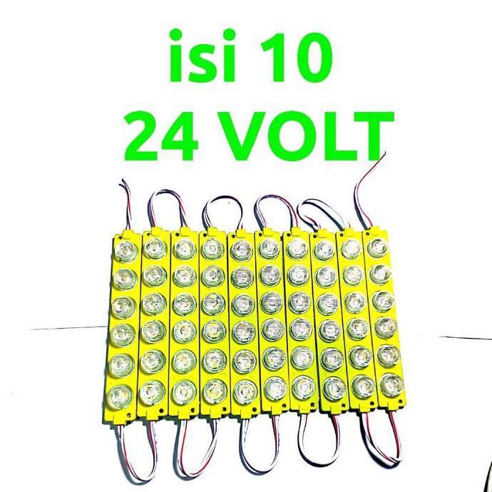 Promo isi 10 pcs LED 6 mata 24 volt Lampu LED 6 mata 24 volt Truk Diskon