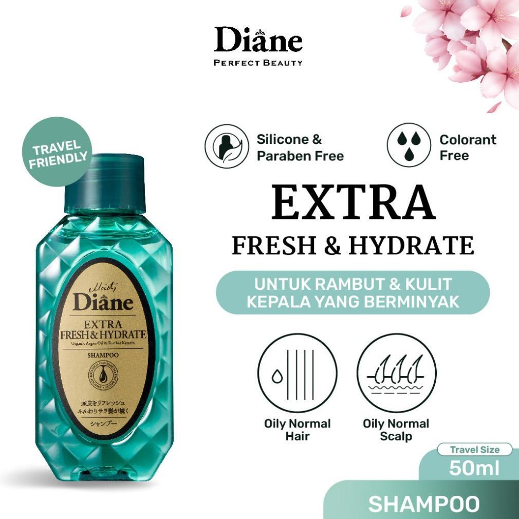 Diane Extra Fresh and Shampoo 50ml (Travel Size) - Made In Japan Termurah