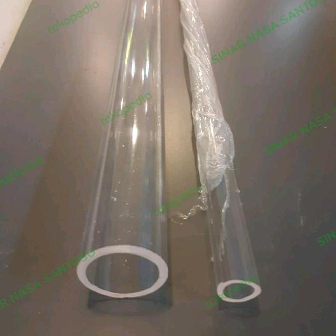 Pipa Akrilik Bening 16mm /Pipa Bening Kaca/Pipa Bening Tabung Promo