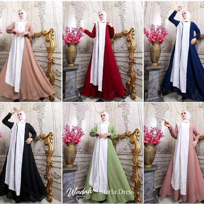 (Terbaru) Sale Sale Sale Alea Dress Terbaru Gamis Premium Lebaran Original Brand Wadah Muslim Bestse