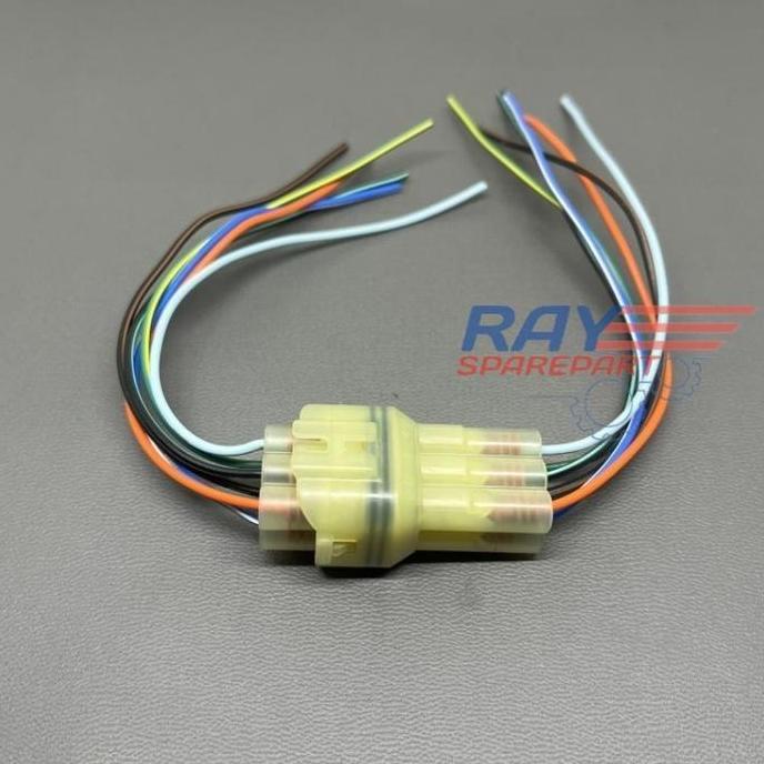 Promo SOKET SAMBUNG KABEL 6 PIN WATERPROOF ANTI AIR UNIVERSAL / SOCKET KONEKTOR KABEL MOTOR MOBIL Di