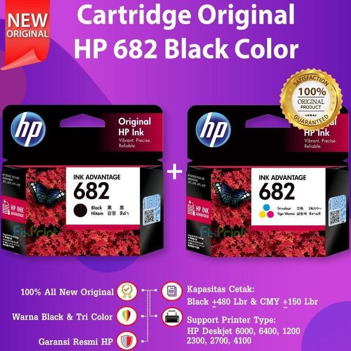 Cartridge HP 682 Black Color Refill Printer 2336 6075 6078 6475 6478 8787