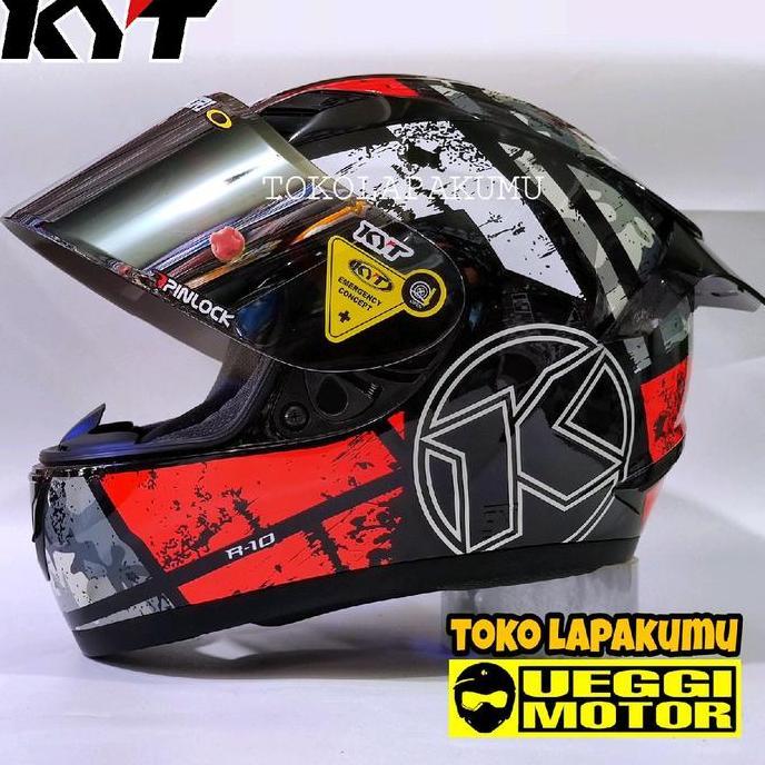 KYT R10 SERI 3 PAKET GANTENG