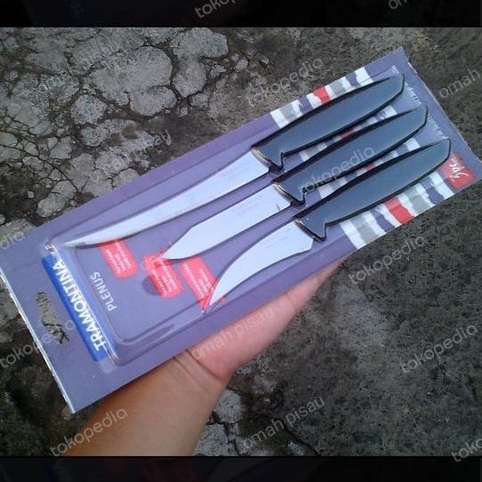 pisau okulasi set 3 dapur tramontina plenus sambung pucuk 23498/012 original Brazil