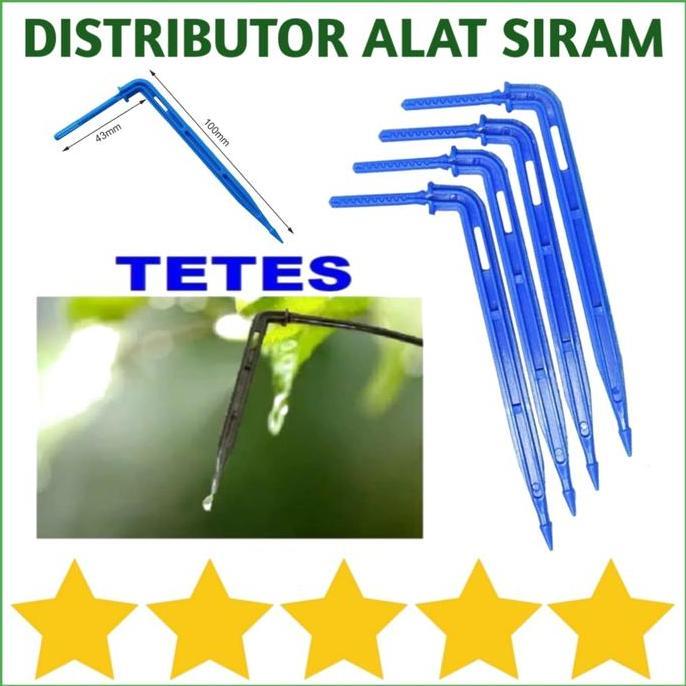100PCS DRIP STICK FERTIGASI TETES STICK DRIPPER BEND ARROW IRIGASI SPRINKLER
