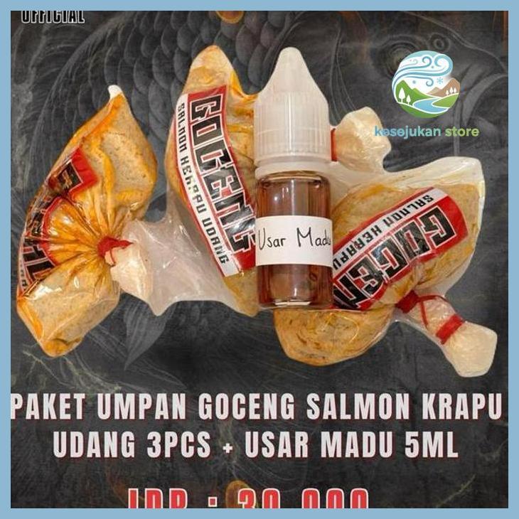 (PANCING) PAKETAN UMPAN KERAPU UDANG + USAR MADU 5ML GOOD QUALITY