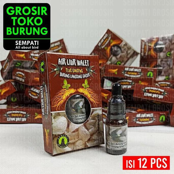 NEW SEMPATI GROSIR Air Liur Sarang Walet Sempati Per Pack Lusin Isi 12 Pcs Vitamin Obat Penggacor Bu