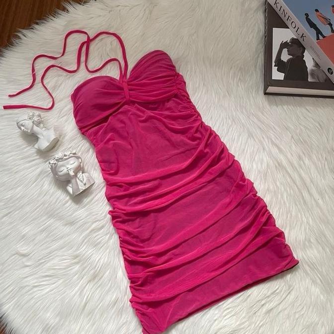 DRESS MINI TILE KEMBEN WANITA IMPORT BANGKOK BKK Casual Panjang Cantik Nyaman