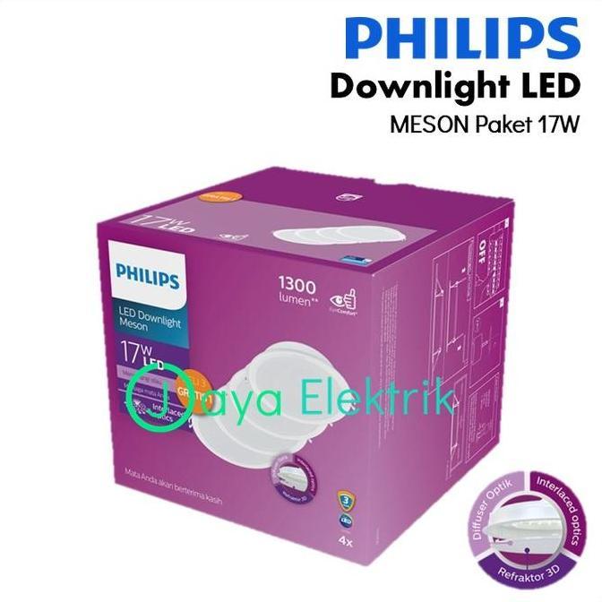 Lampu Downlight LED PHILIP Meson Multipack 17W - Lampu LED Plafon Paket 17 Watt