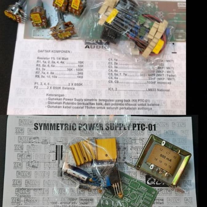 TERBARU - Kit Tone Control TC-2 + Kit Symmetric power supply dan Trafo