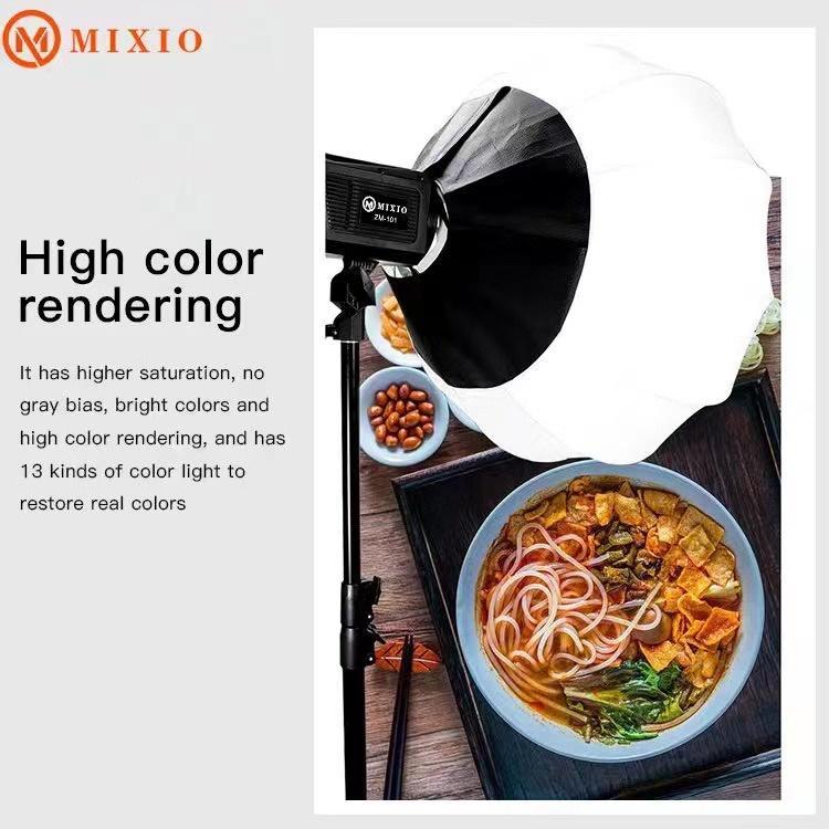 Mixio Zm-101 Lantern Softbox (25.5") With Lampu Video Light Led