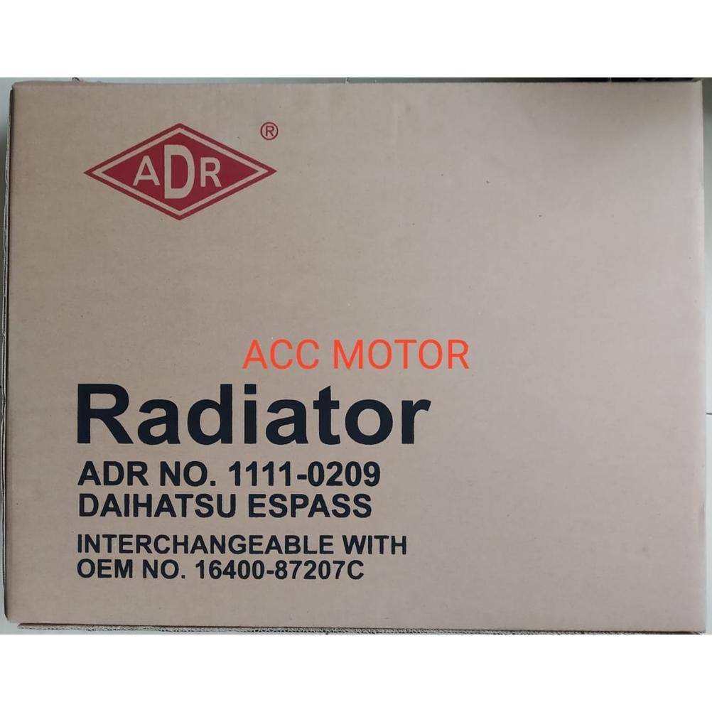Radiator Daihatsu Espass, S91 S92 ADR Bahan Tembaga 2ply