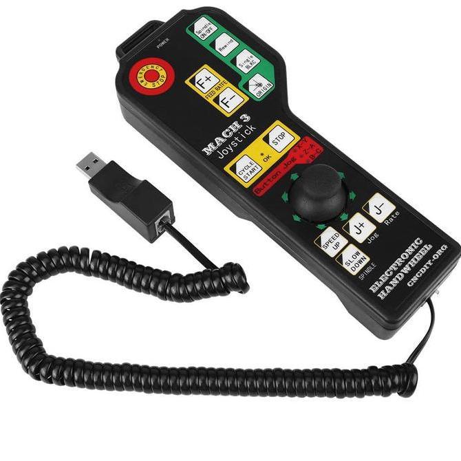 Cnc Usb Mach 3 Hand Held 6-Axis Handle Controller Electronic Joystick Restock