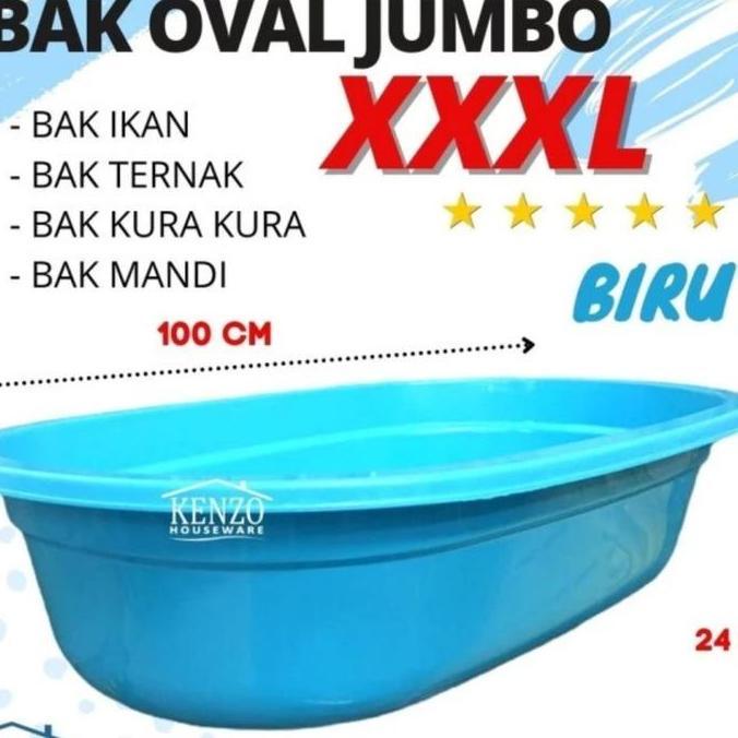 bak mandi bayi / bak ikan , kura , ternak besar taiwan oval XXL